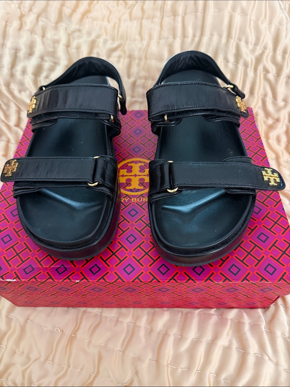 Tory Burch Kira Sport Sandals in Perfect Black
